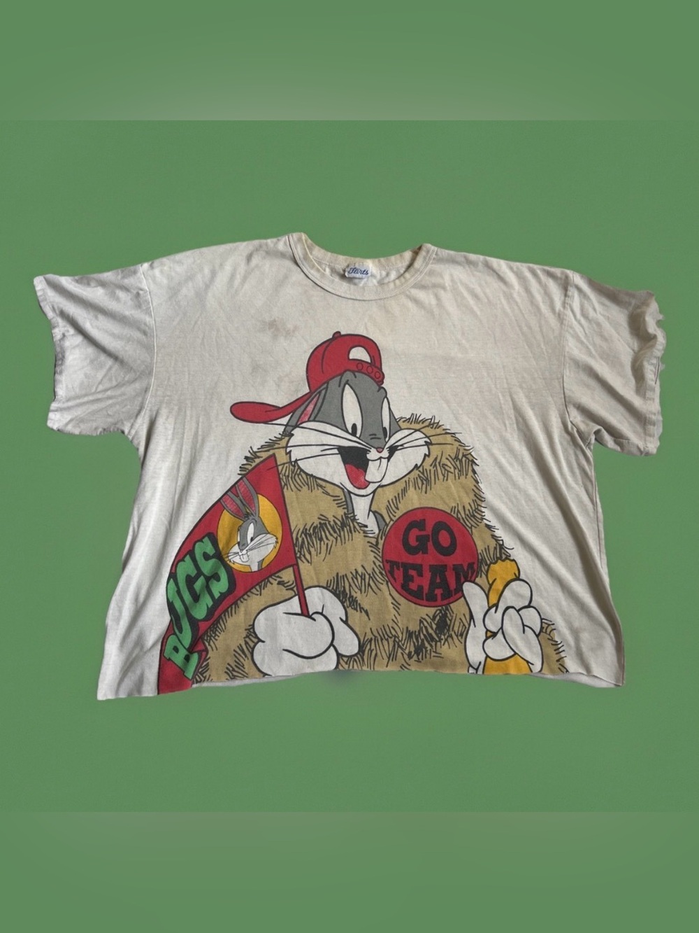 Flirts Looney Tunes Bugs Bunny 2XL print t-shirt short sleeve vintage 90s tee